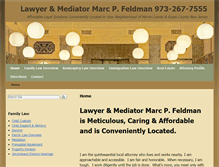 Tablet Screenshot of marcpfeldmanlaw.com